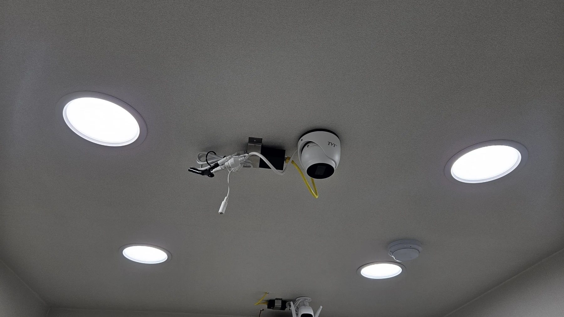 Ceiling camera installation
